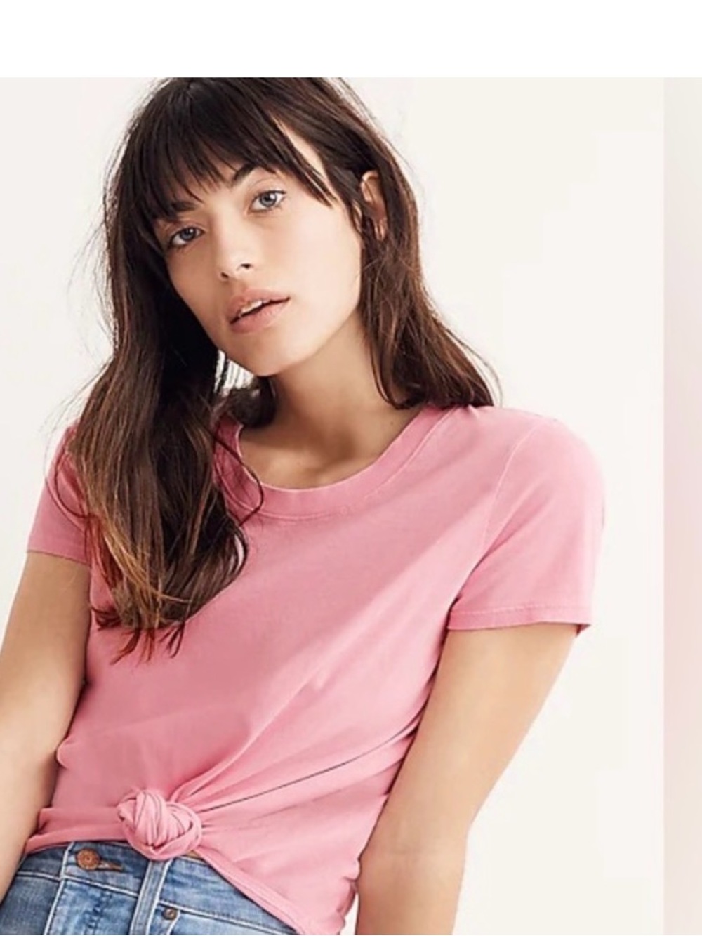 Madewell Pink Short-Sleeve Crew Tee